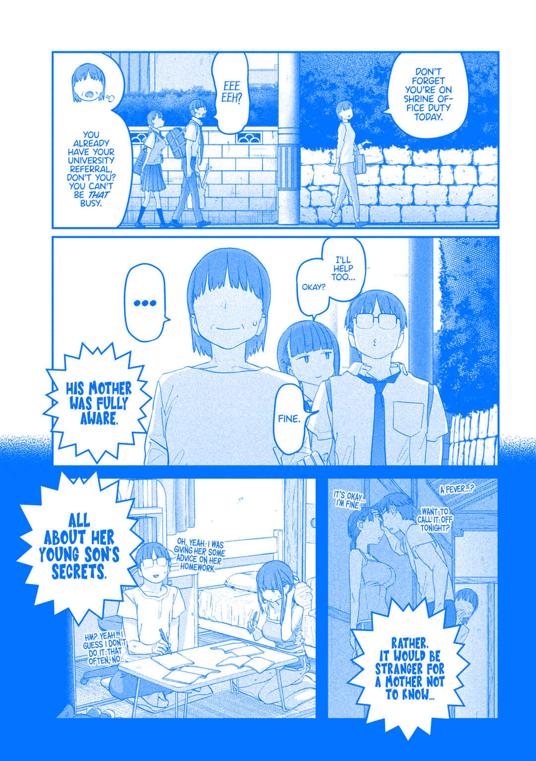 Page 10 Chapter 73 Getsuyoubi no Tawawa (Blue) (Fan Colored)