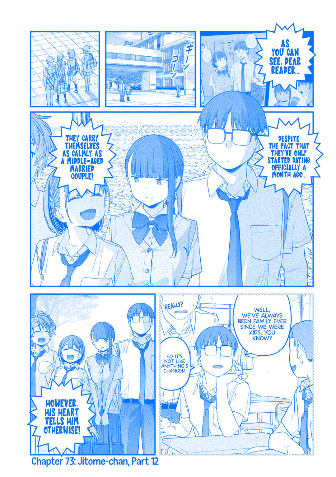 Page 2 Chapter 73 Getsuyoubi no Tawawa (Blue) (Fan Colored)