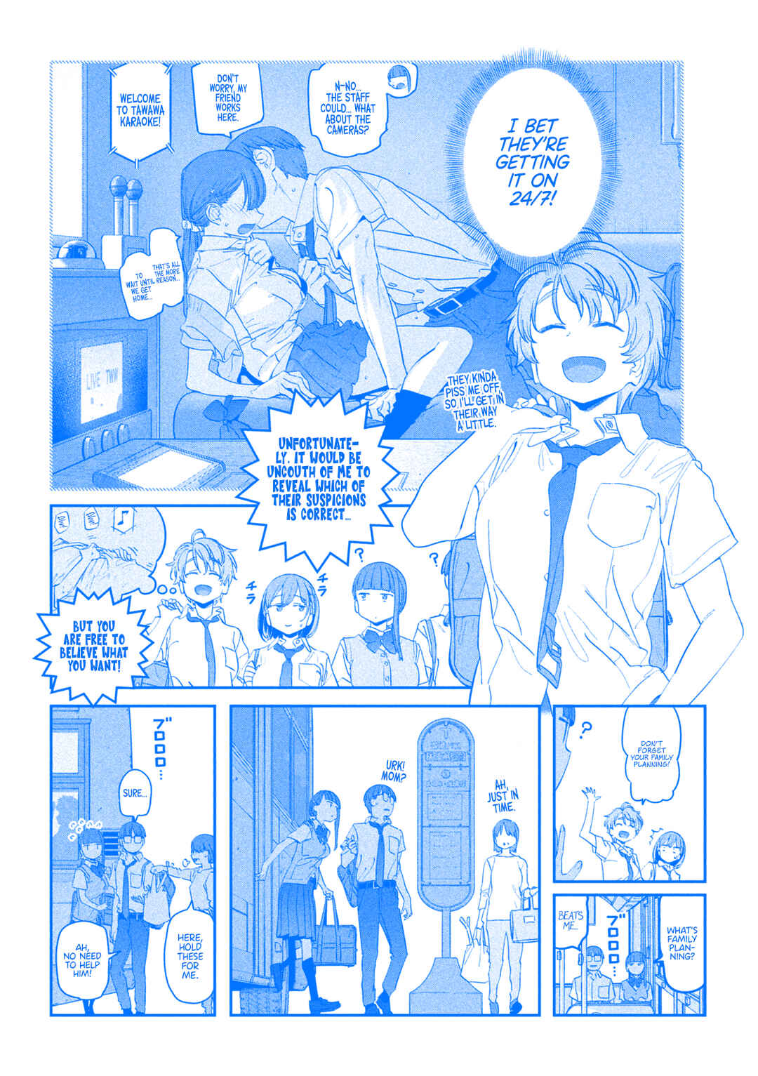 Page 9 Chapter 73 Getsuyoubi no Tawawa (Blue) (Fan Colored)