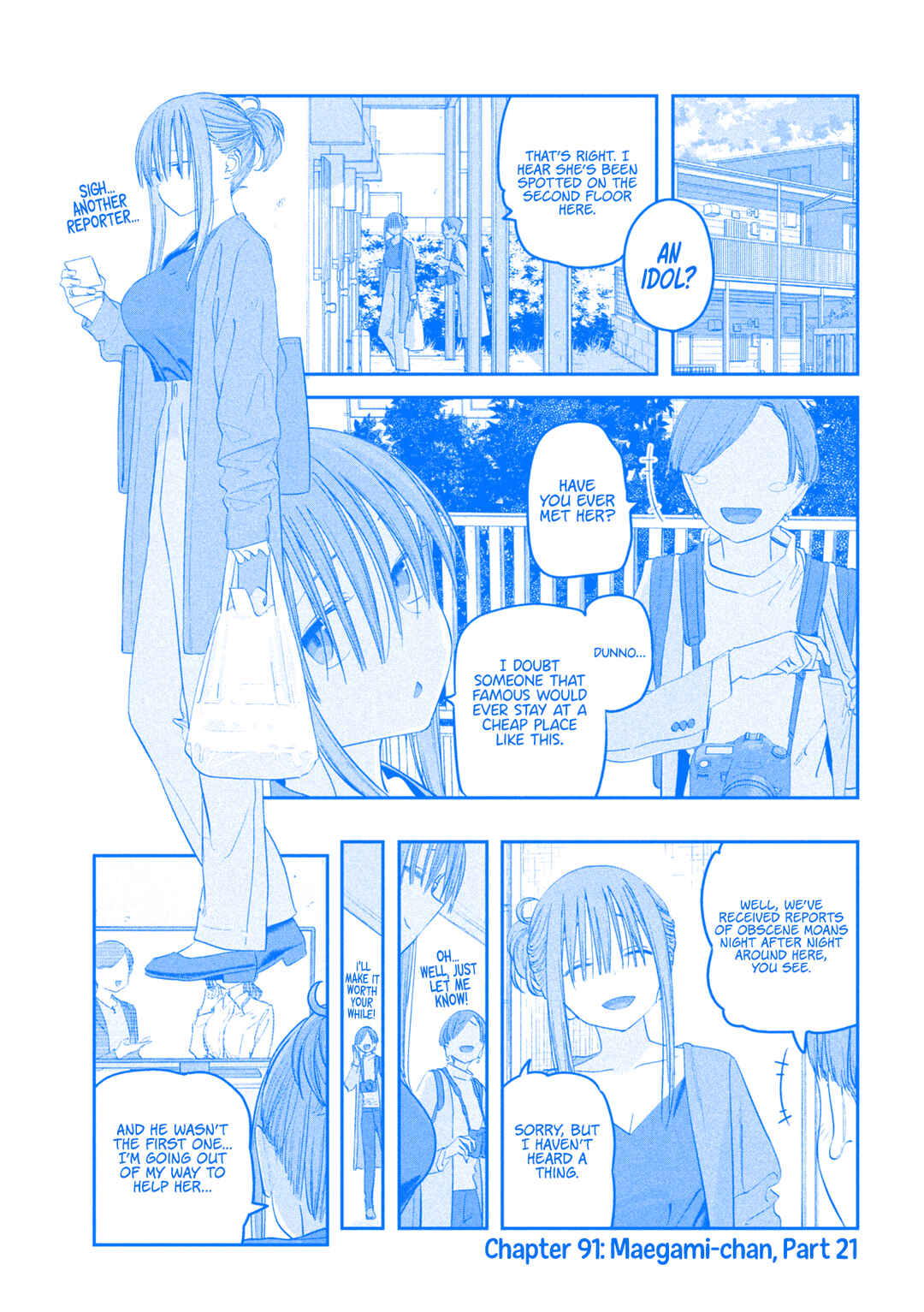 Page 2 Chapter 91 Getsuyoubi no Tawawa (Blue) (Fan Colored)