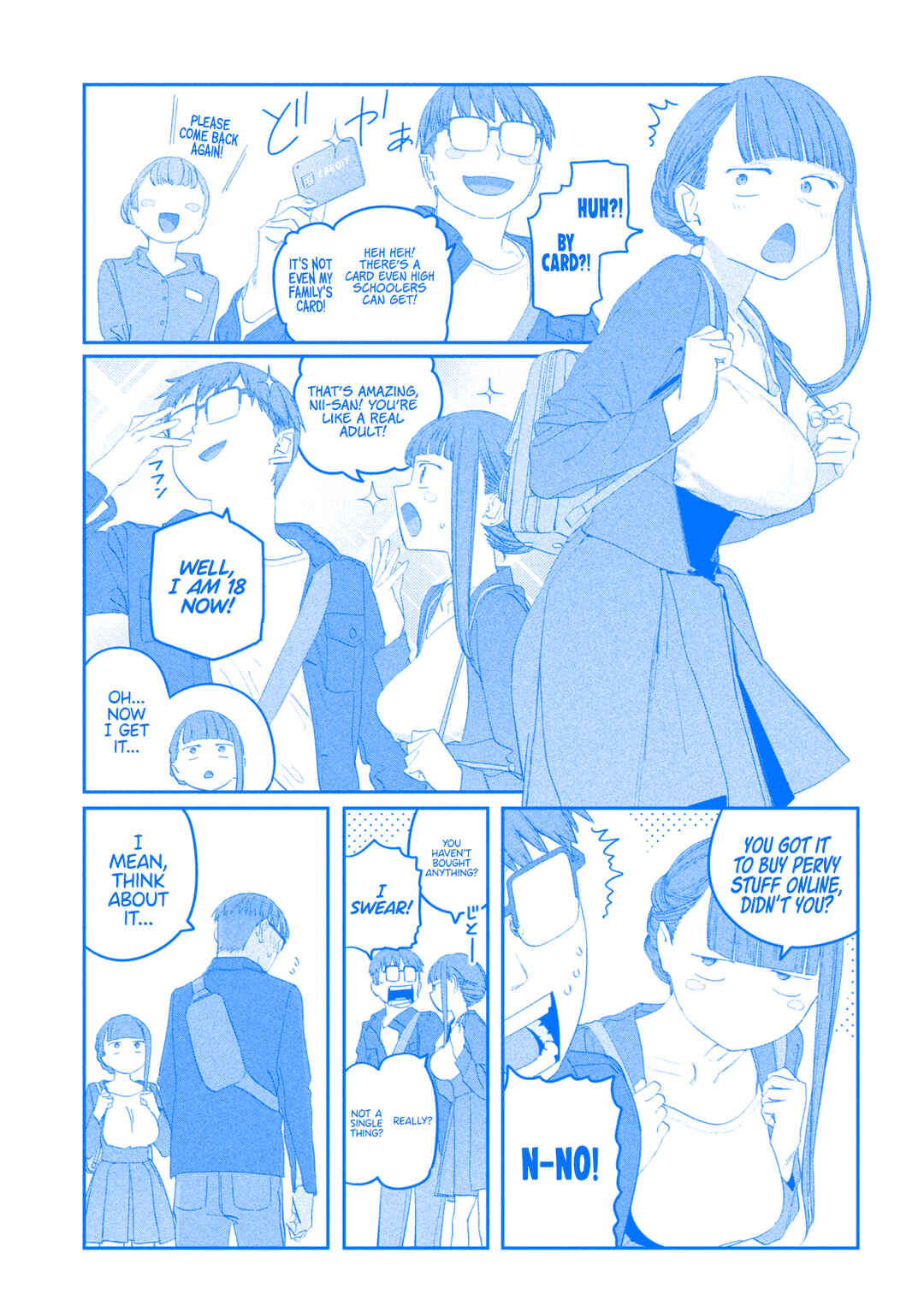 Page 6 Chapter 104 Getsuyoubi no Tawawa (Blue) (Fan Colored)
