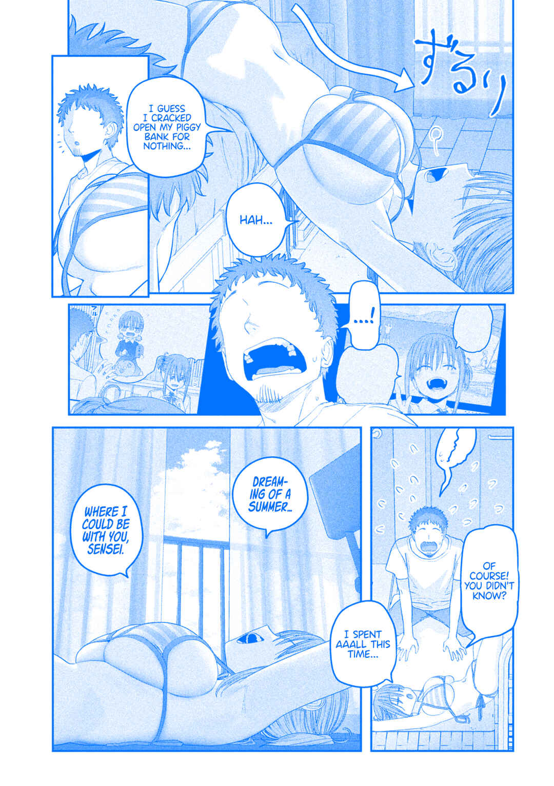 Page 11 Chapter 58 Getsuyoubi no Tawawa (Blue) (Fan Colored)