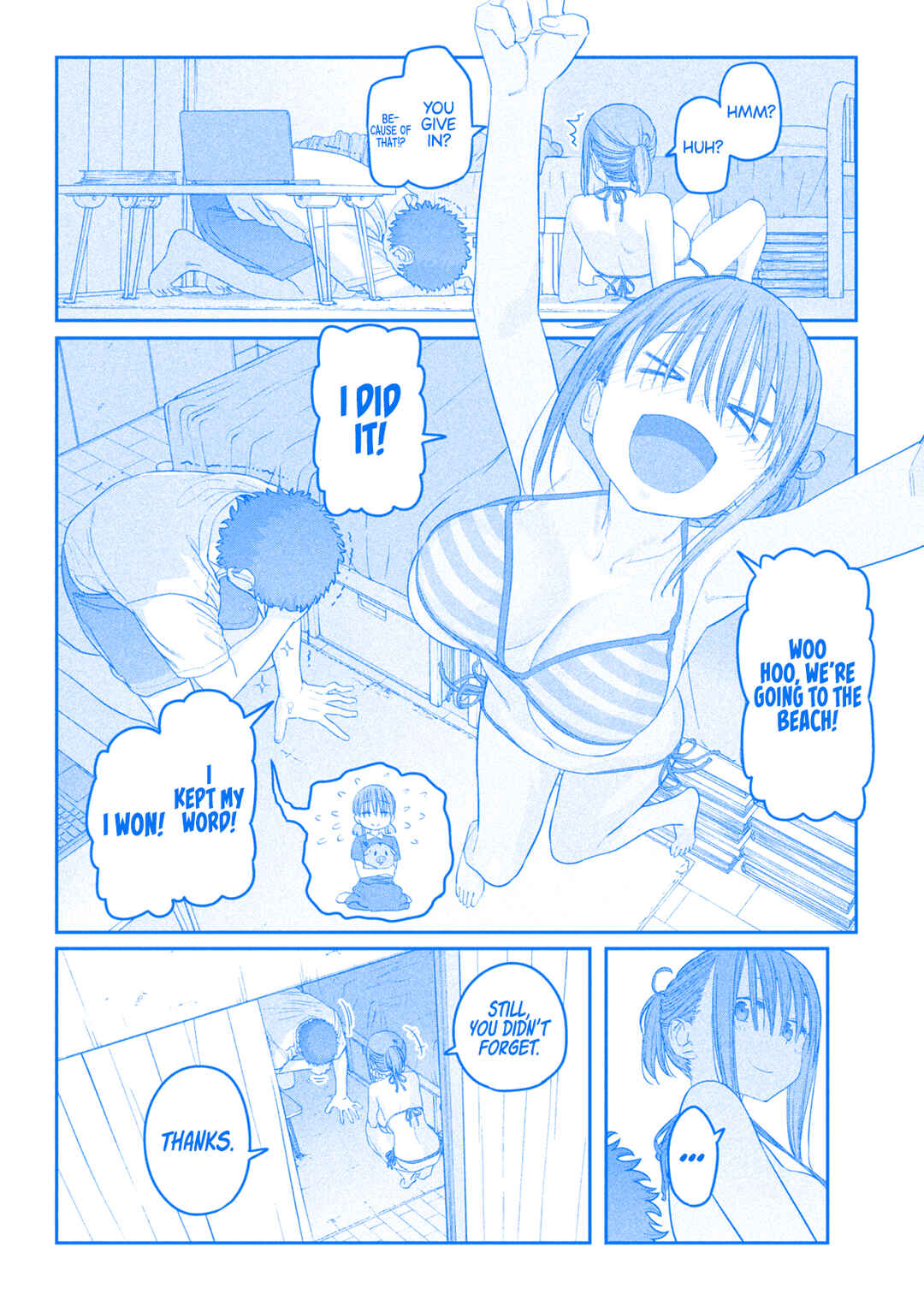 Page 12 Chapter 58 Getsuyoubi no Tawawa (Blue) (Fan Colored)