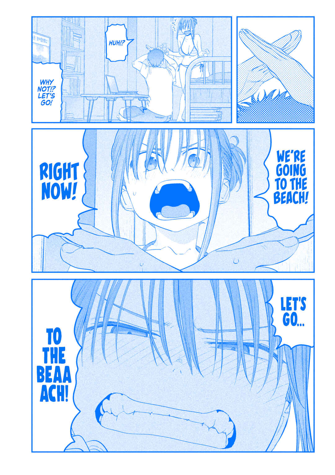 Page 3 Chapter 58 Getsuyoubi no Tawawa (Blue) (Fan Colored)