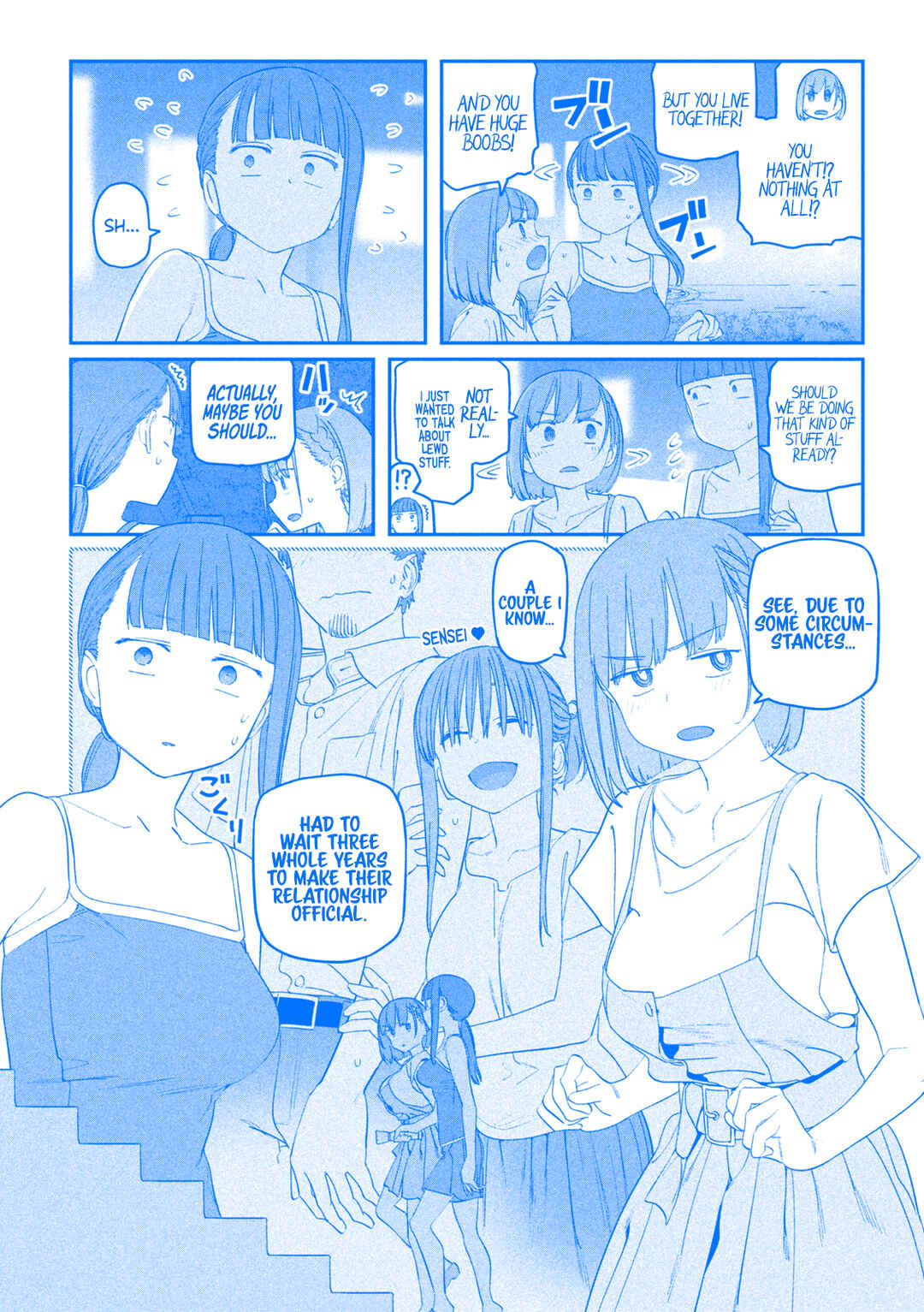 Page 8 Chapter 62 Getsuyoubi no Tawawa (Blue) (Fan Colored)