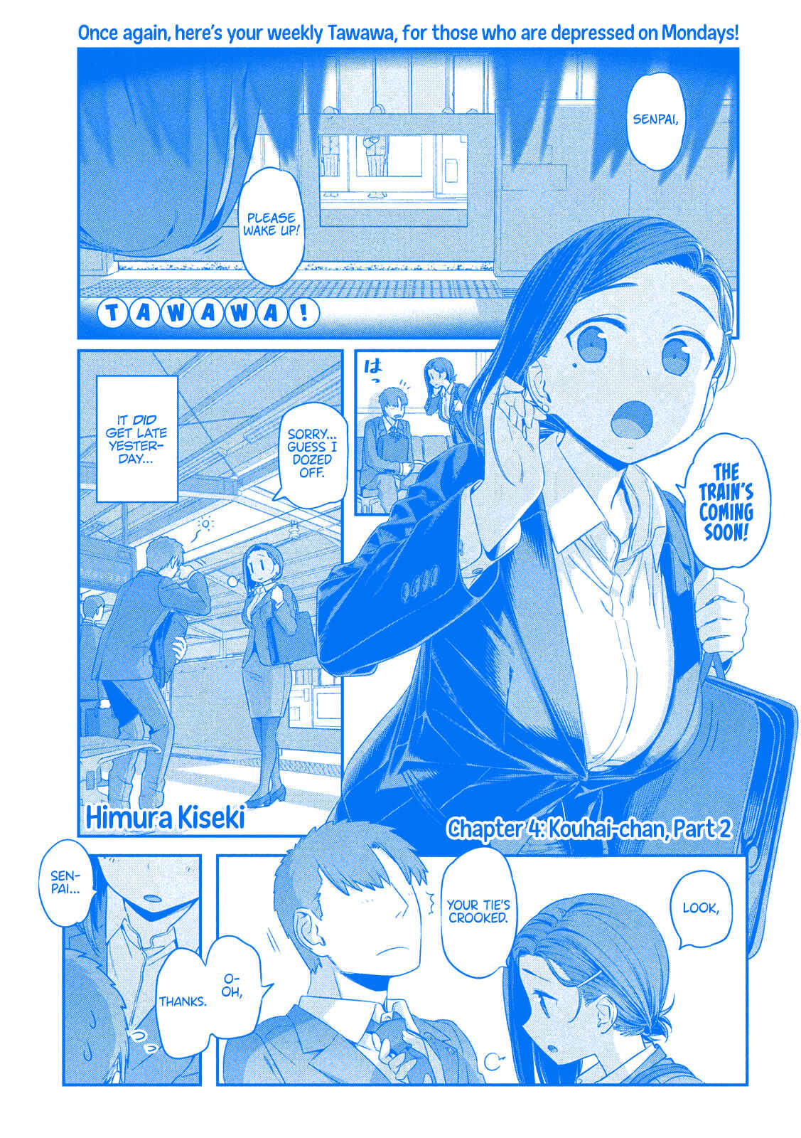 Page 2 Chapter 4 Getsuyoubi no Tawawa (Blue) (Fan Colored)