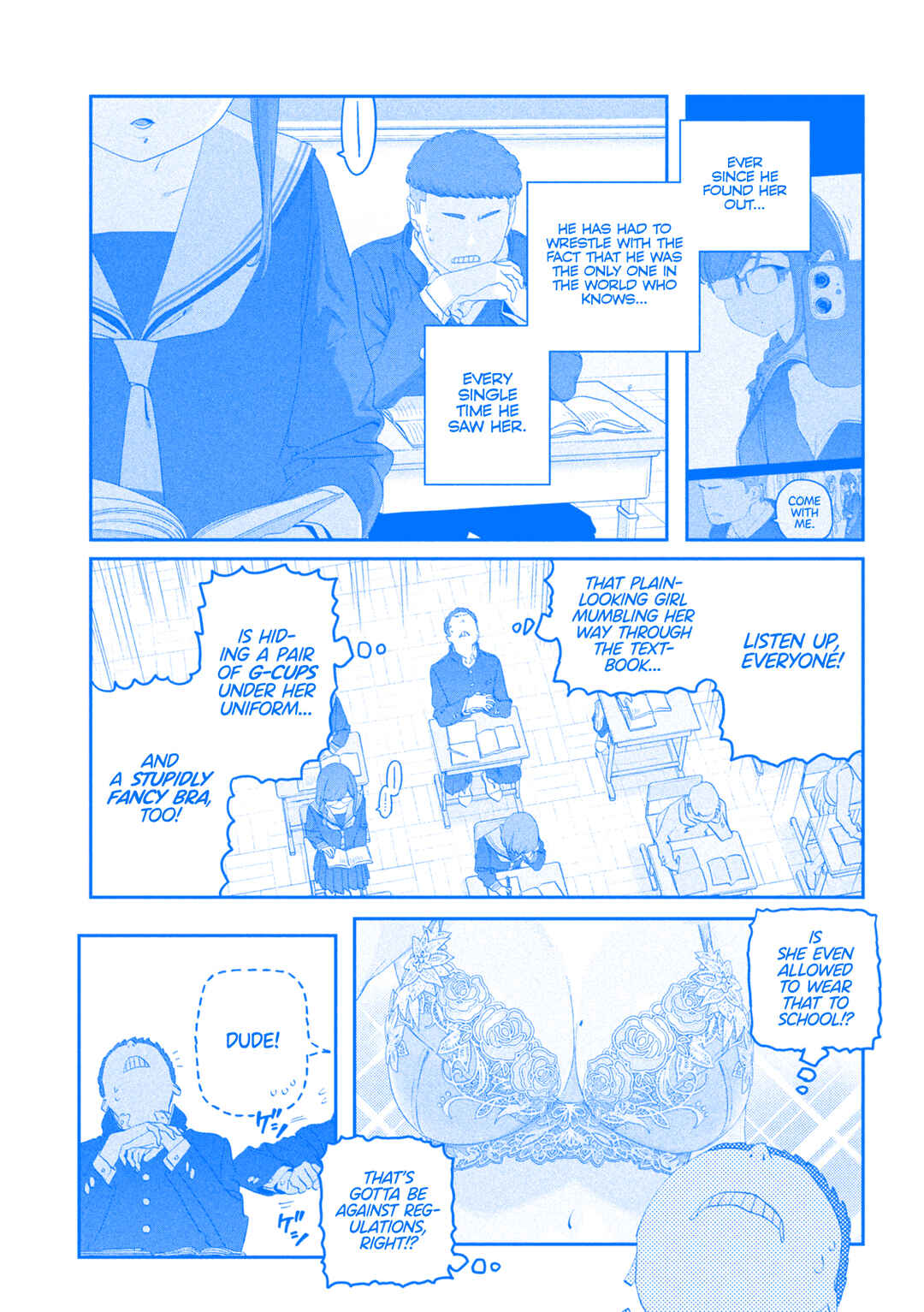 Page 4 Chapter 108 Getsuyoubi no Tawawa (Blue) (Fan Colored)
