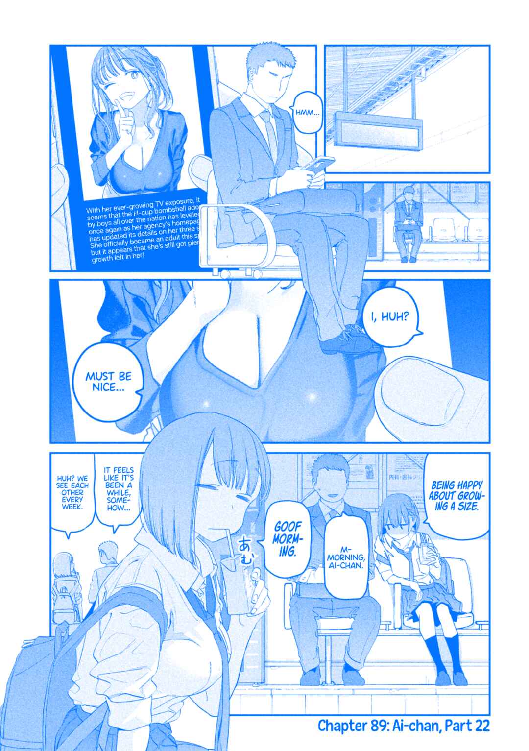 Page 2 Chapter 89 Getsuyoubi no Tawawa (Blue) (Fan Colored)