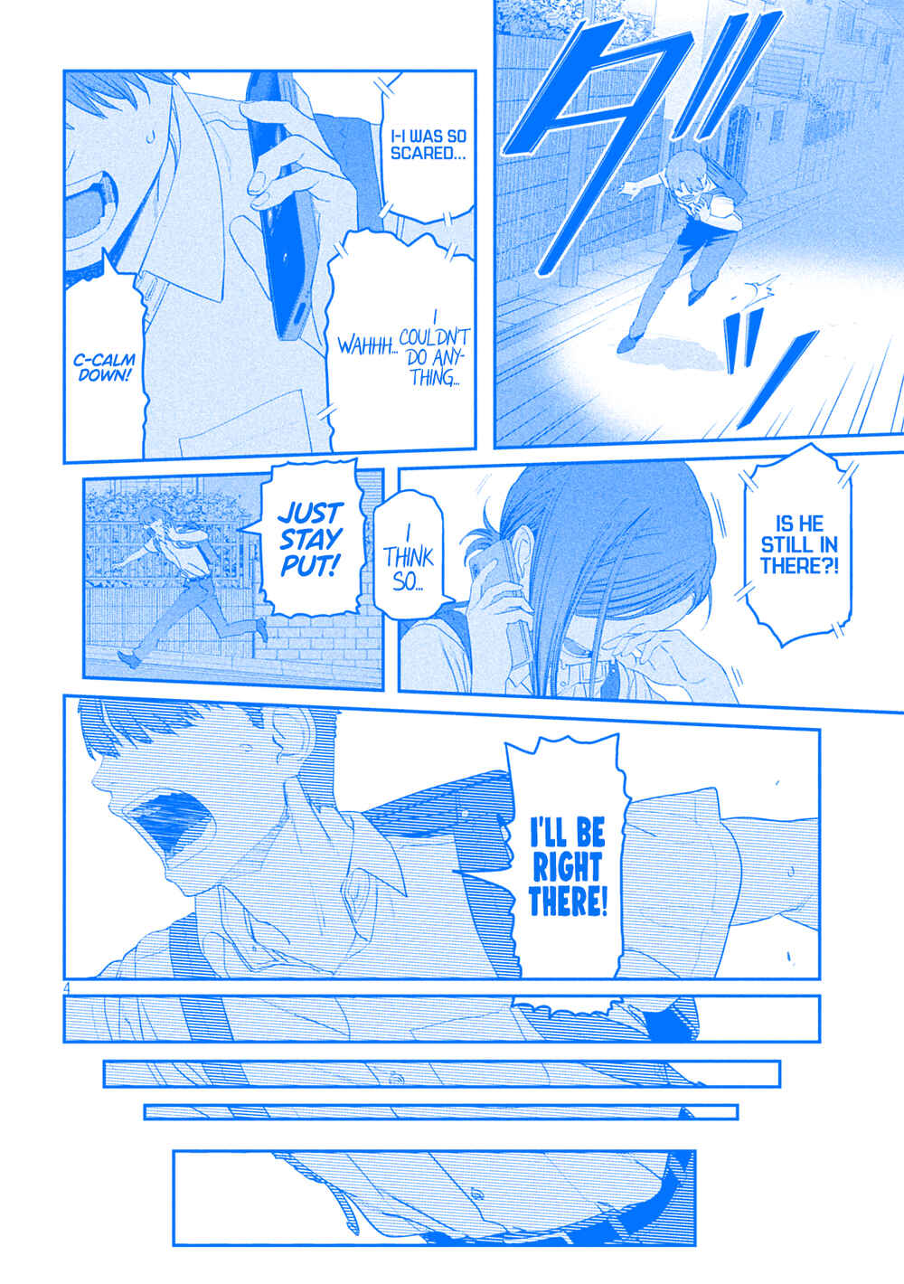Page 4 Chapter 55 Getsuyoubi no Tawawa (Blue) (Fan Colored)