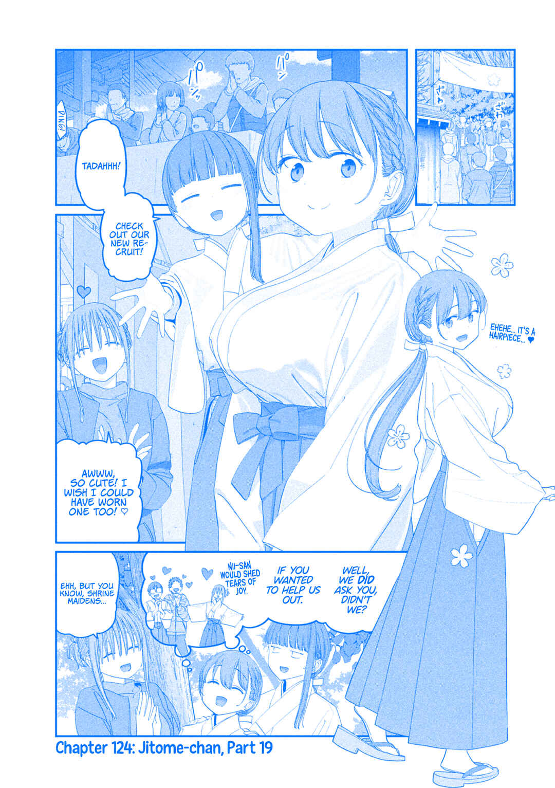 Page 2 Chapter 124 Getsuyoubi no Tawawa (Blue) (Fan Colored)