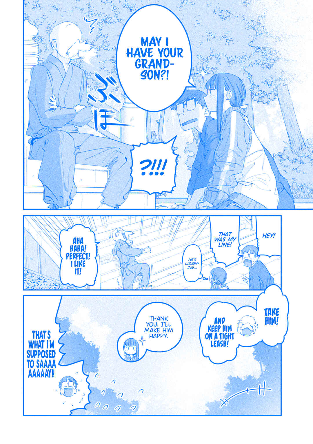 Page 14 Chapter 90 Getsuyoubi no Tawawa (Blue) (Fan Colored)