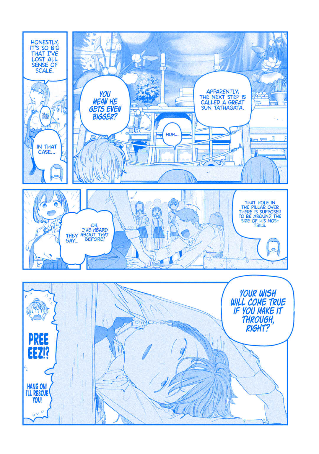 Page 8 Chapter 100 Getsuyoubi no Tawawa (Blue) (Fan Colored)