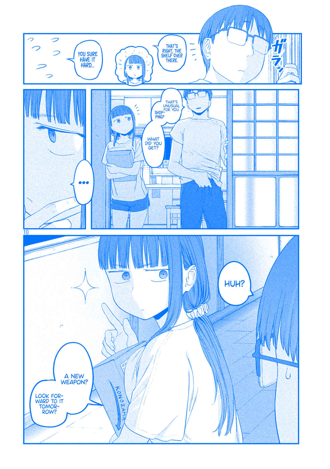 Page 10 Chapter 48 Getsuyoubi no Tawawa (Blue) (Fan Colored)