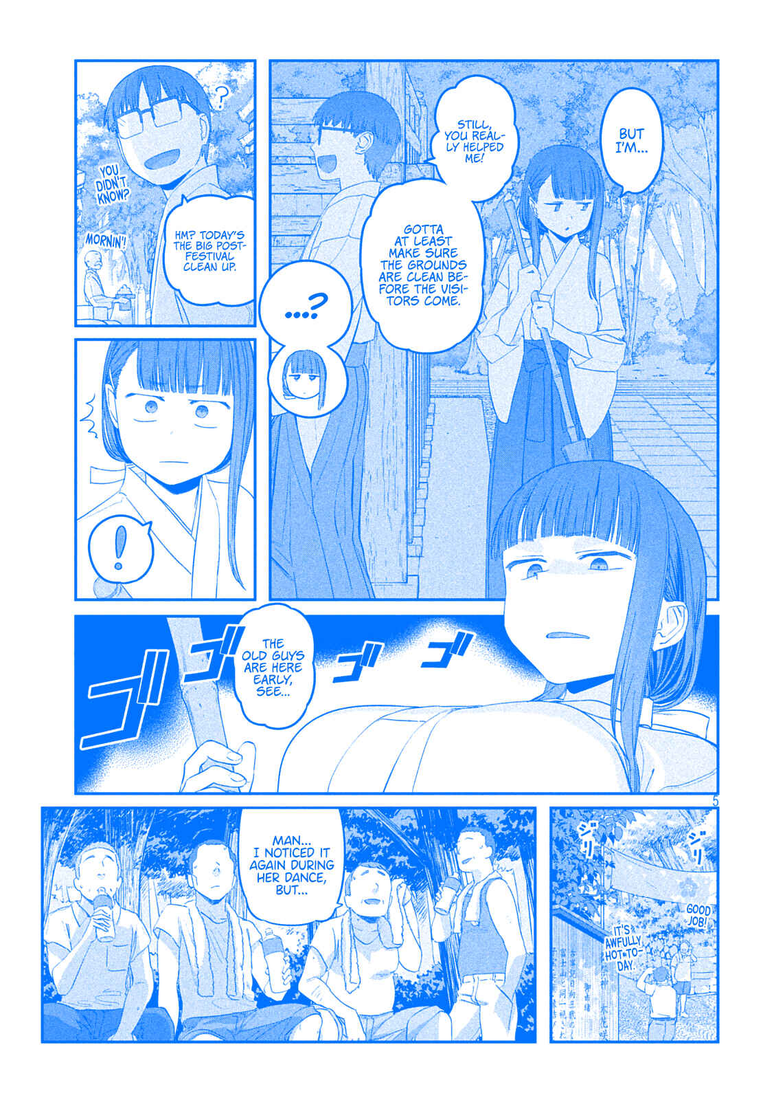 Page 5 Chapter 48 Getsuyoubi no Tawawa (Blue) (Fan Colored)