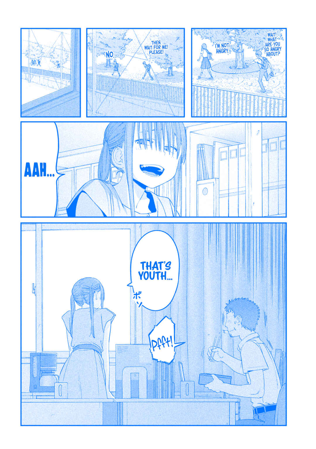 Page 13 Chapter 57 Getsuyoubi no Tawawa (Blue) (Fan Colored)