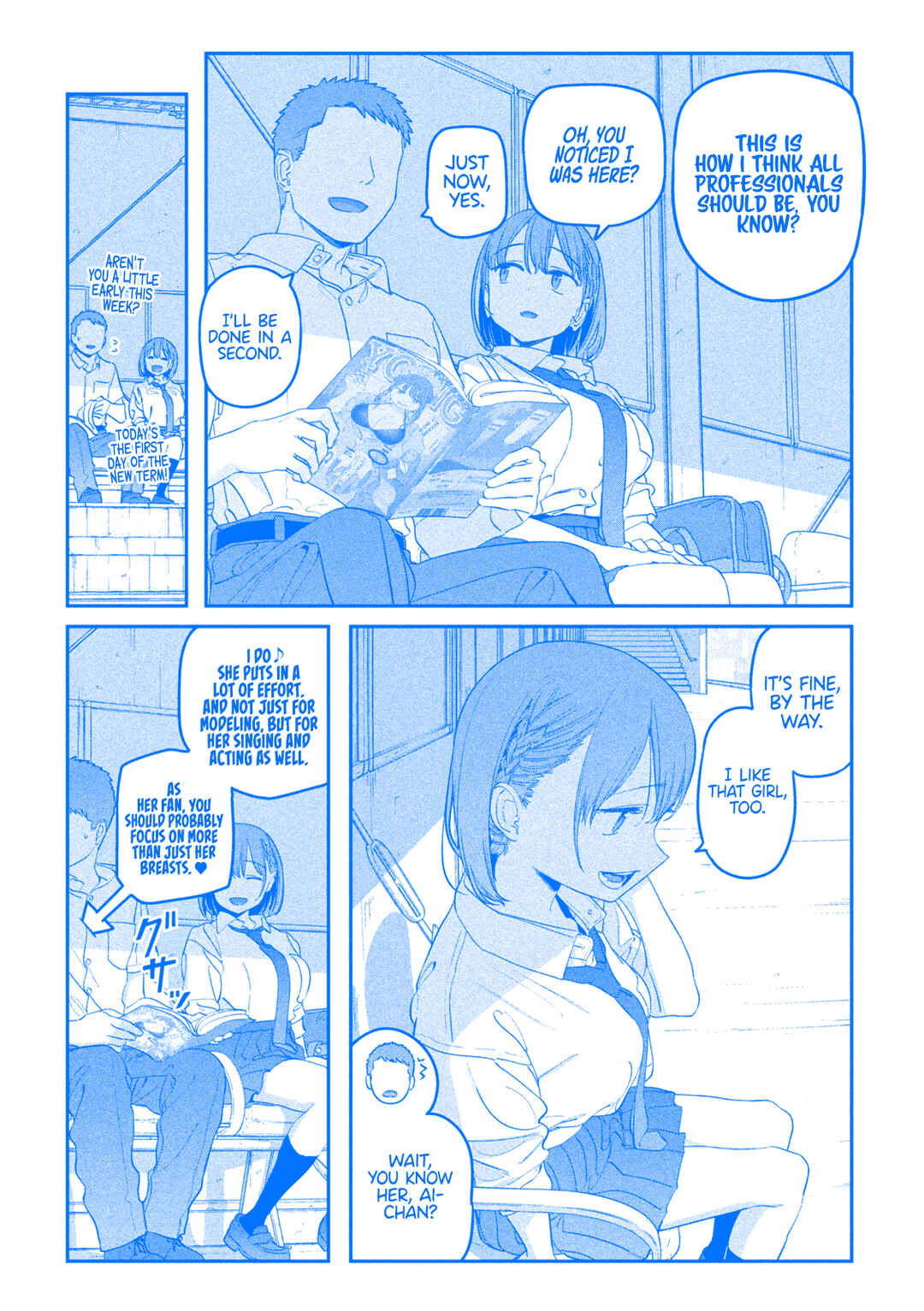 Page 3 Chapter 70 Getsuyoubi no Tawawa (Blue) (Fan Colored)