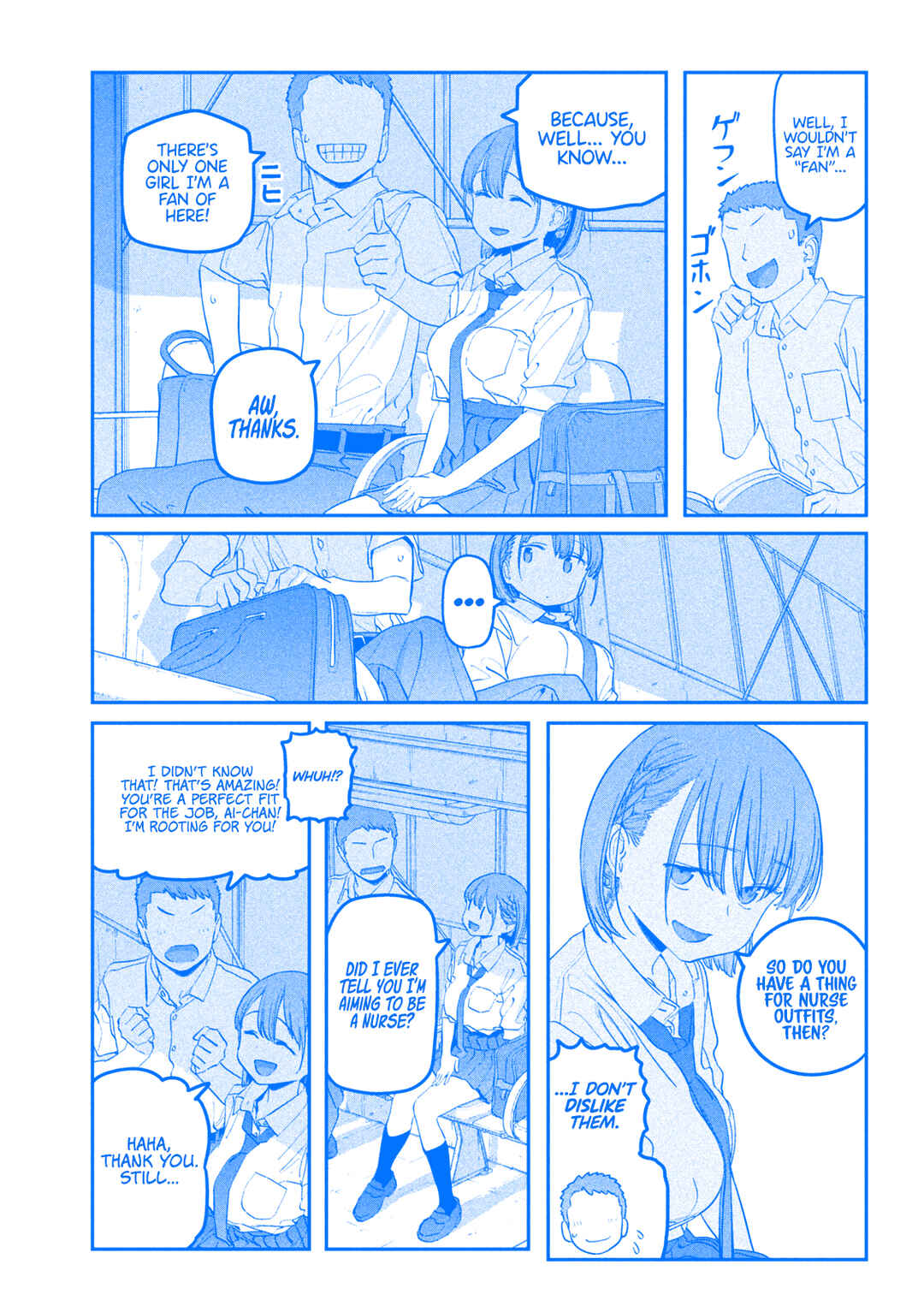 Page 4 Chapter 70 Getsuyoubi no Tawawa (Blue) (Fan Colored)