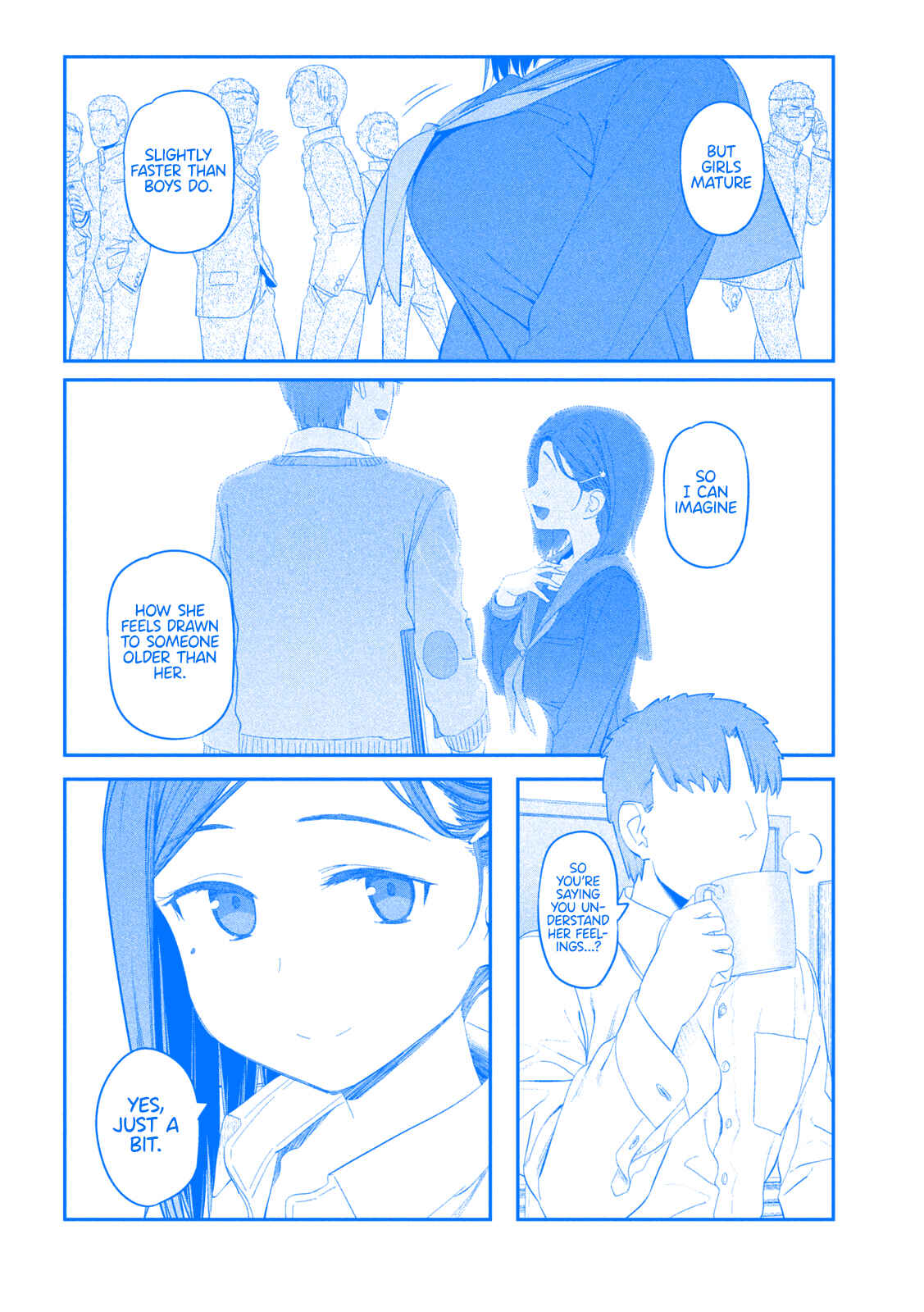 Page 12 Chapter 13 Getsuyoubi no Tawawa (Blue) (Fan Colored)