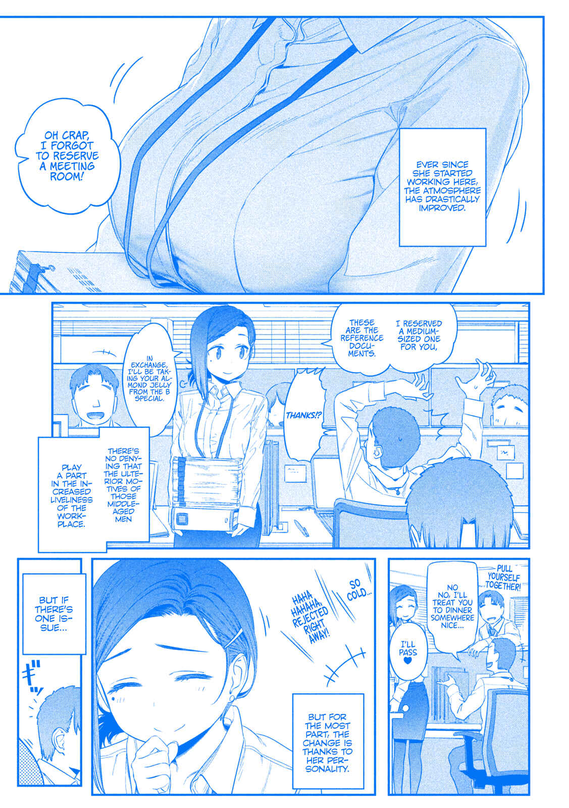 Page 8 Chapter 2 Getsuyoubi no Tawawa (Blue) (Fan Colored)