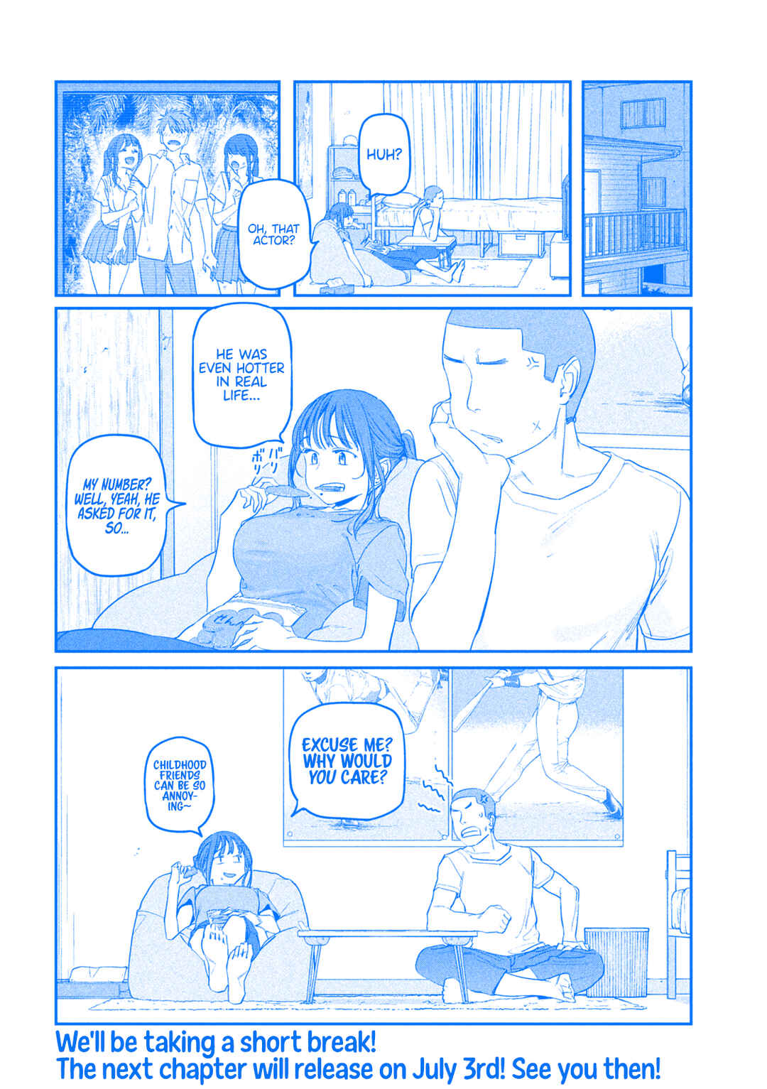 Page 13 Chapter 76 Getsuyoubi no Tawawa (Blue) (Fan Colored)