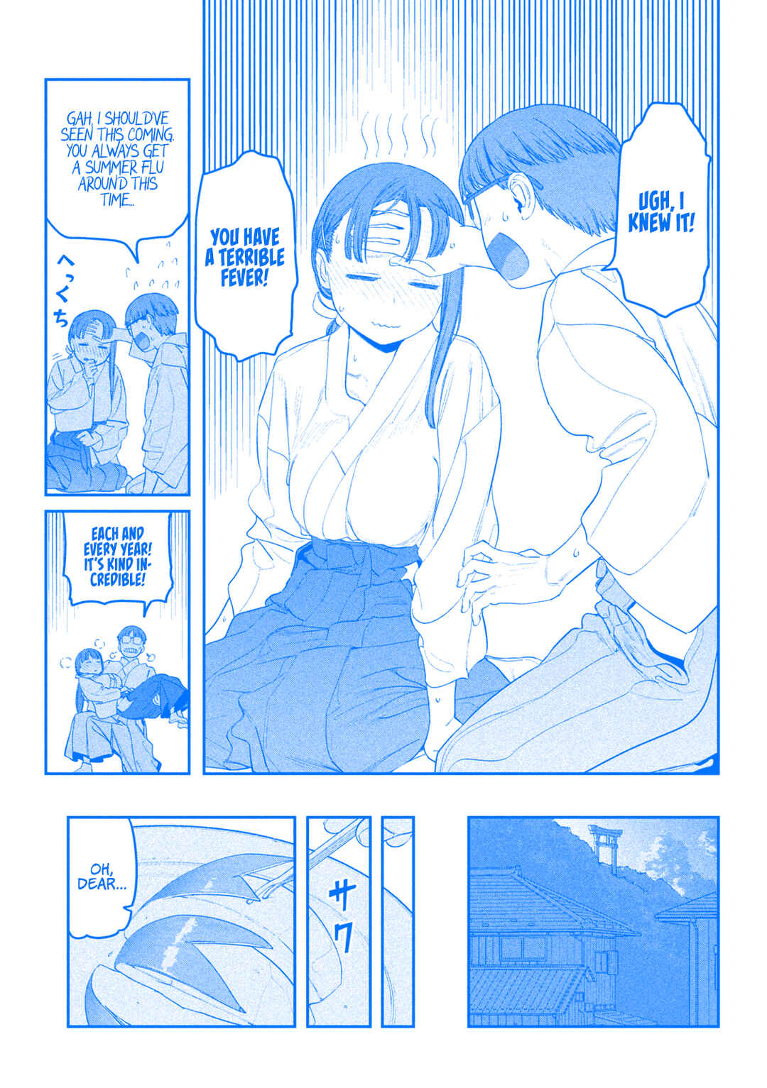 Page 12 Chapter 63 Getsuyoubi no Tawawa (Blue) (Fan Colored)