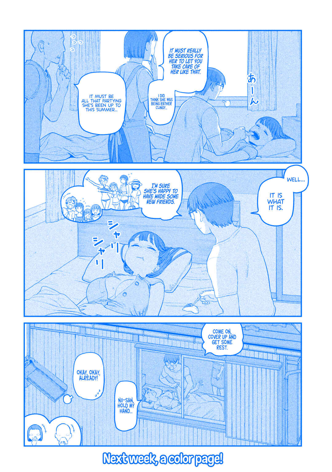 Page 13 Chapter 63 Getsuyoubi no Tawawa (Blue) (Fan Colored)