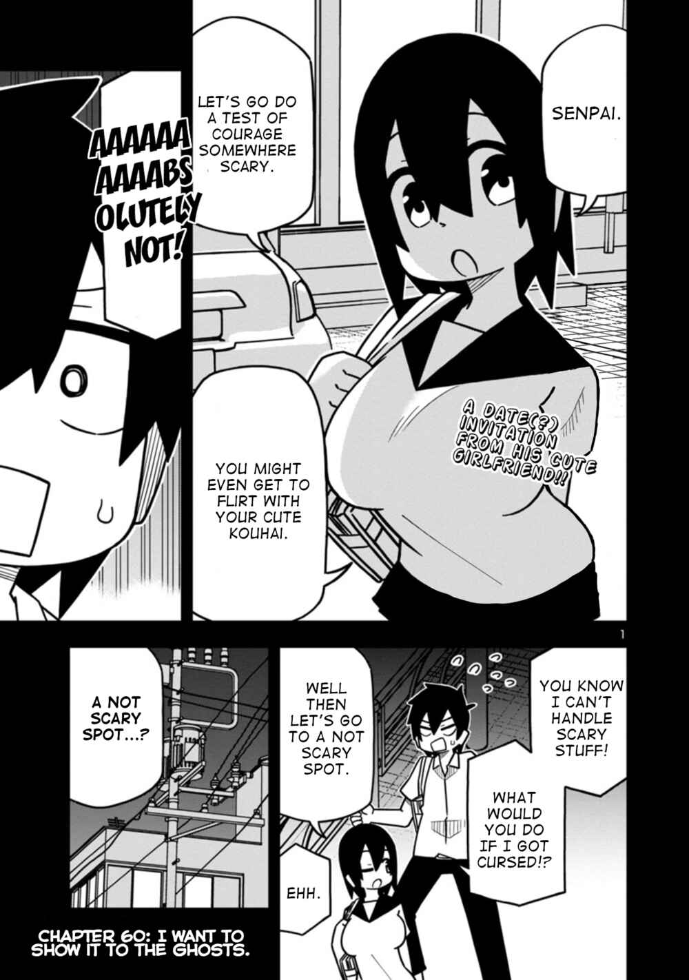 Page 1 Chapter 60 Kawaii Kouhai ni Iwasaretai