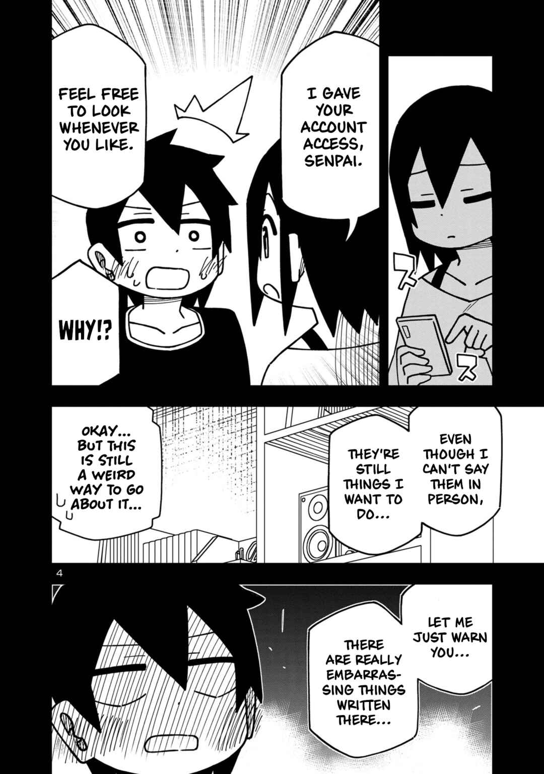 Page 4 Chapter 99 Kawaii Kouhai ni Iwasaretai