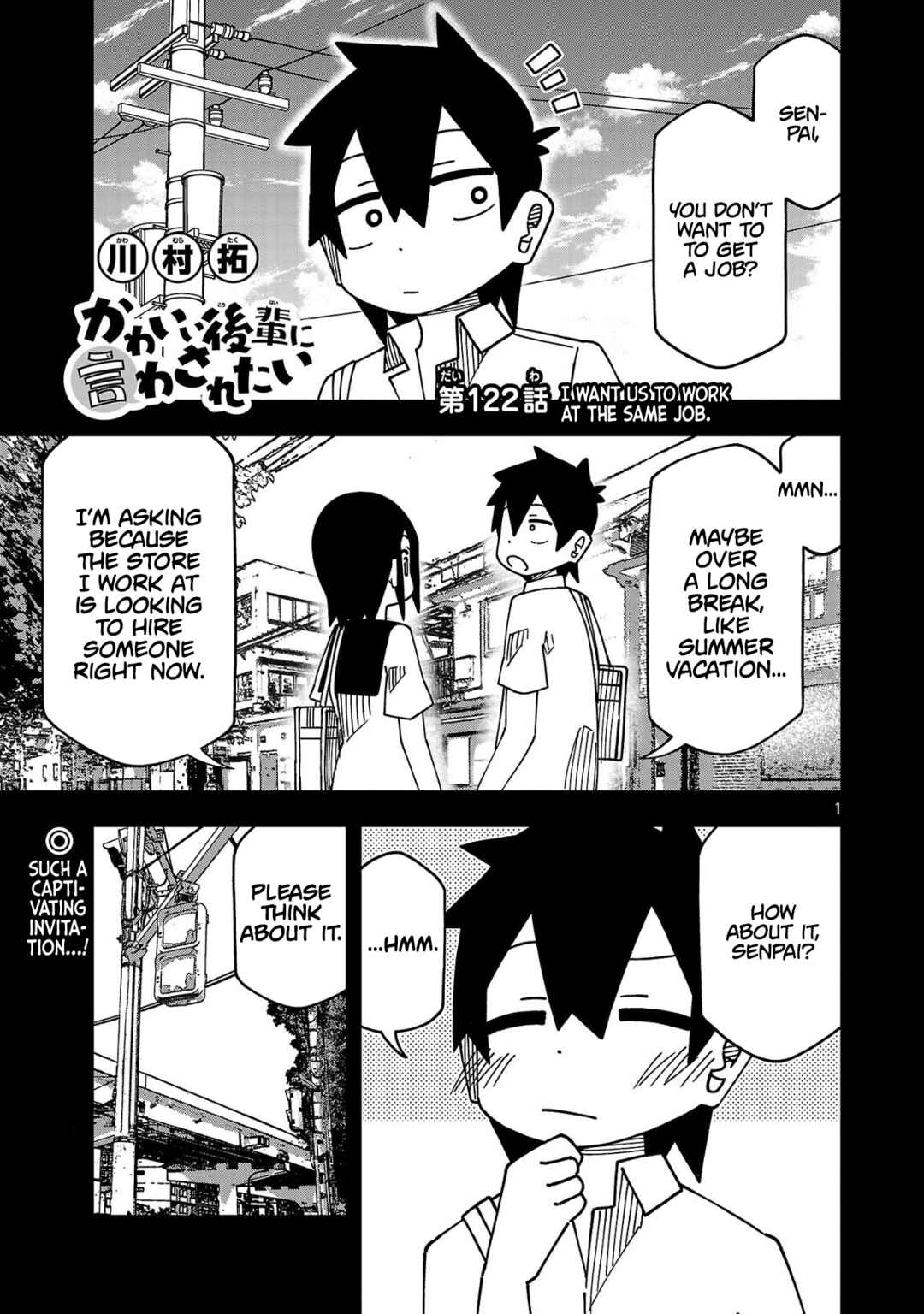 Page 1 Chapter 127 Kawaii Kouhai ni Iwasaretai