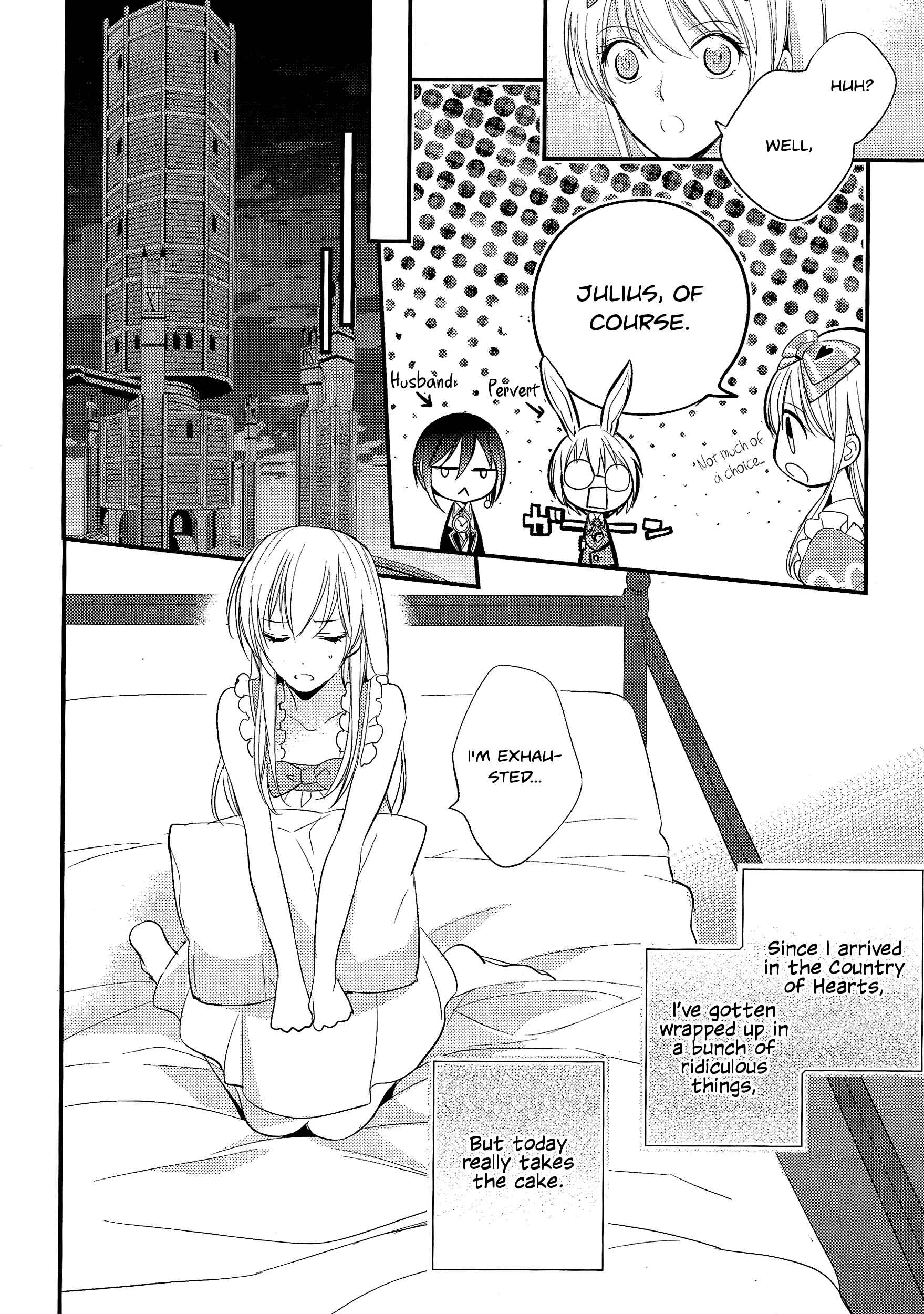 Page 12 Chapter 3.2 Alice in the Country of Hearts ~Wonderful Twin World~ Love, Storms, and Flower Clocks