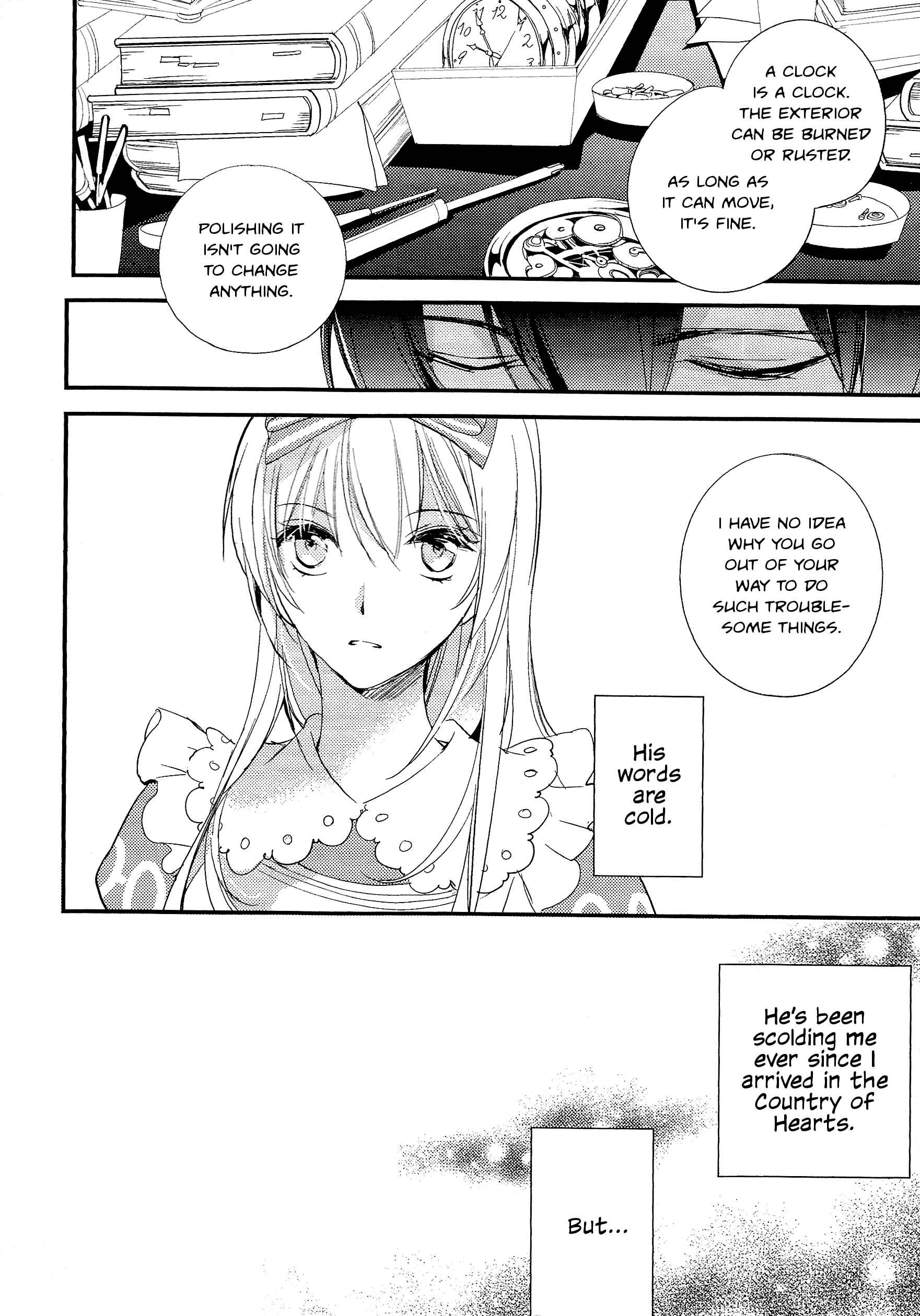 Page 15 Chapter 1 Alice in the Country of Hearts ~Wonderful Twin World~ Love, Storms, and Flower Clocks