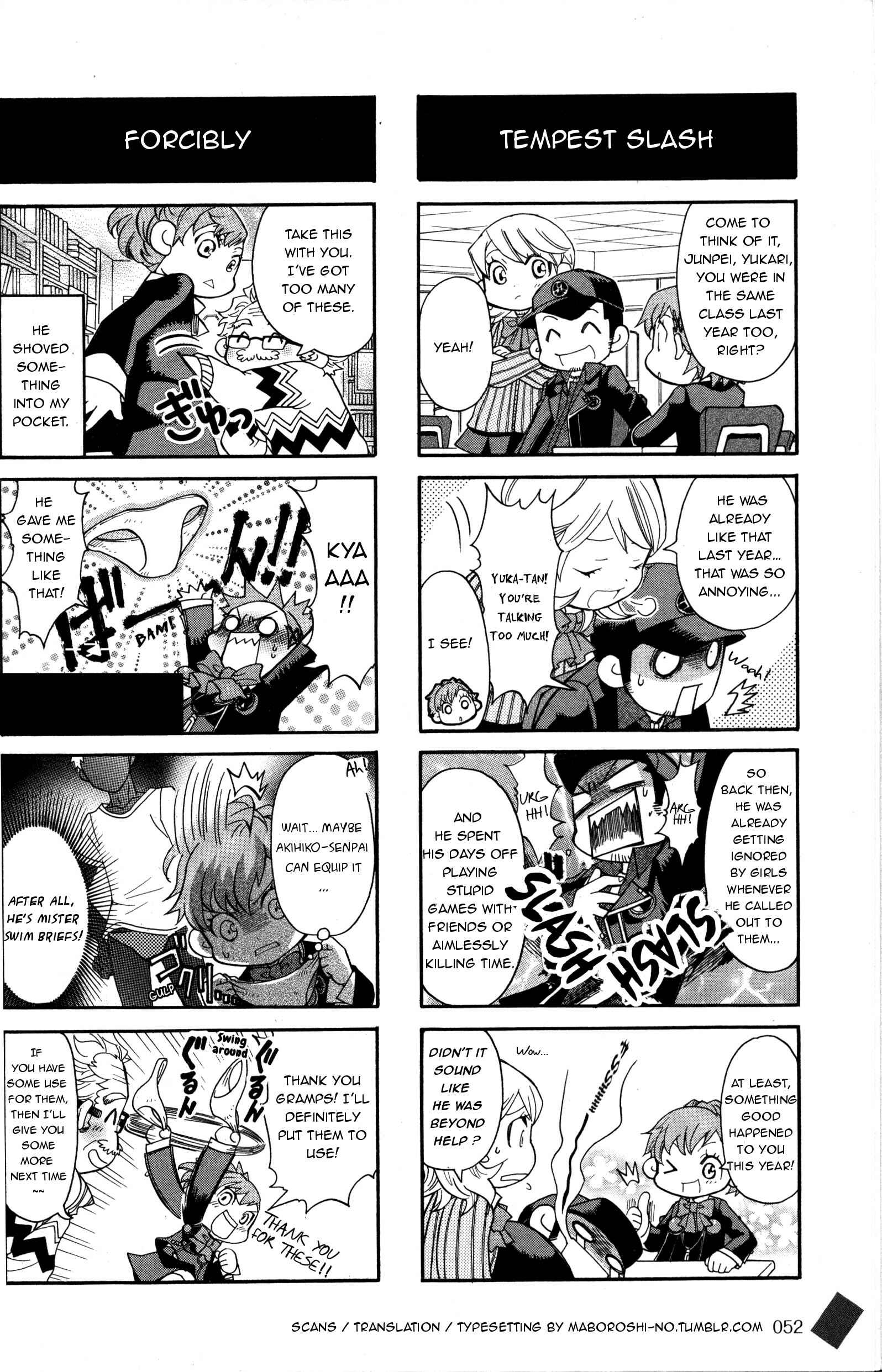 Page 2 Chapter 8 Persona 3 Portable 4Koma Maximum Boys Character Hen
