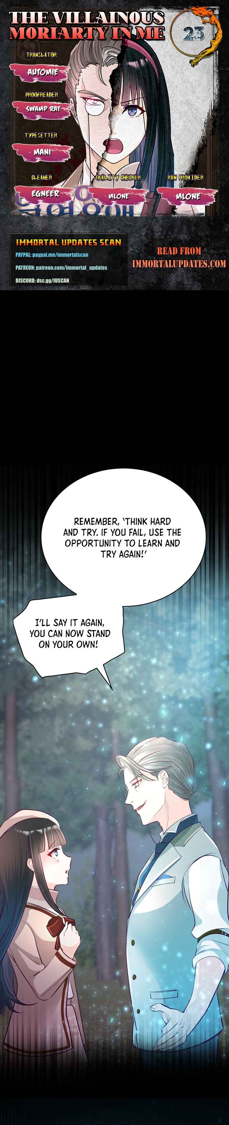 Page 1 Chapter 23 The Villainous Moriarty in Me