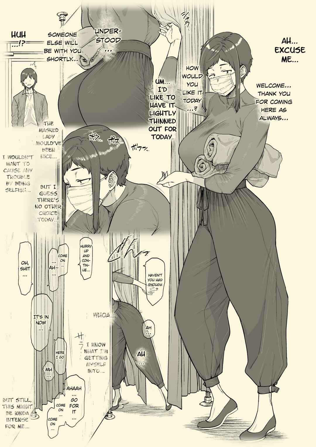 Page 3 Chapter 2 1000 Yen Cut no Onee-san ni Suite Morau Hon.