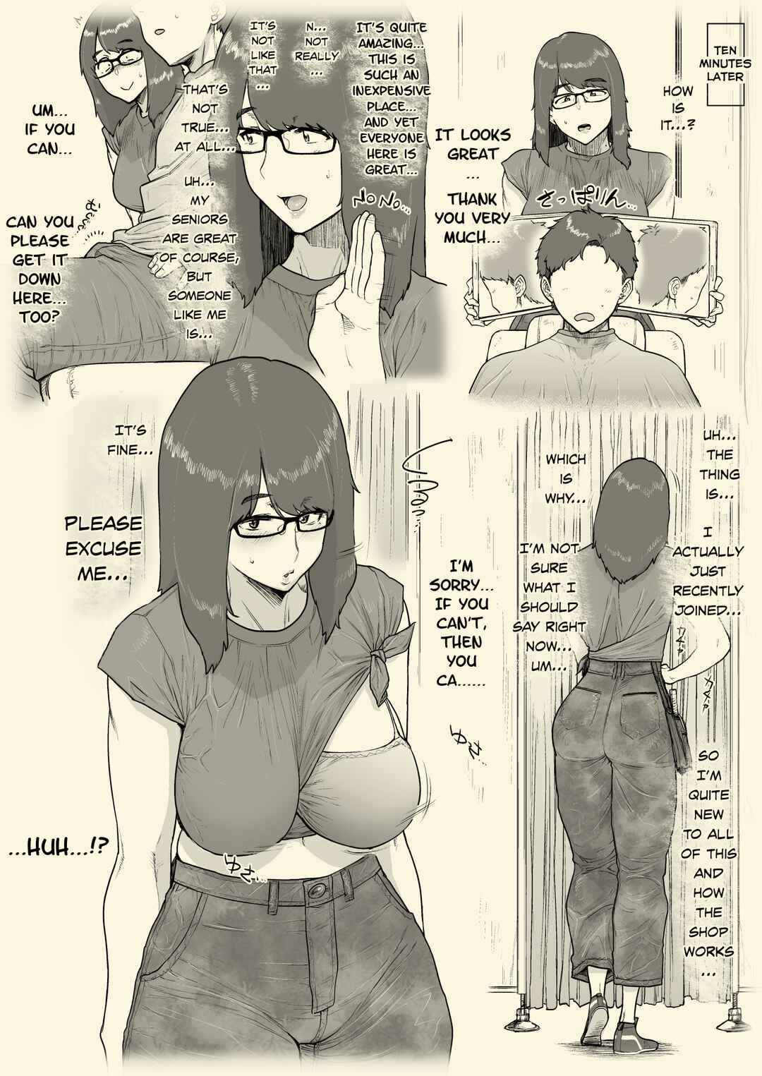 Page 5 Chapter 2 1000 Yen Cut no Onee-san ni Suite Morau Hon.