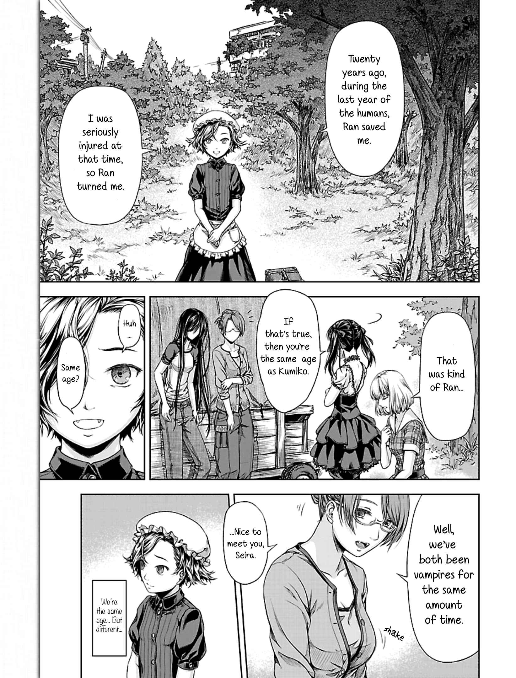 Page 21 Chapter 4 Michiwarikusa Monogatari -Vampire After the Doomsday-