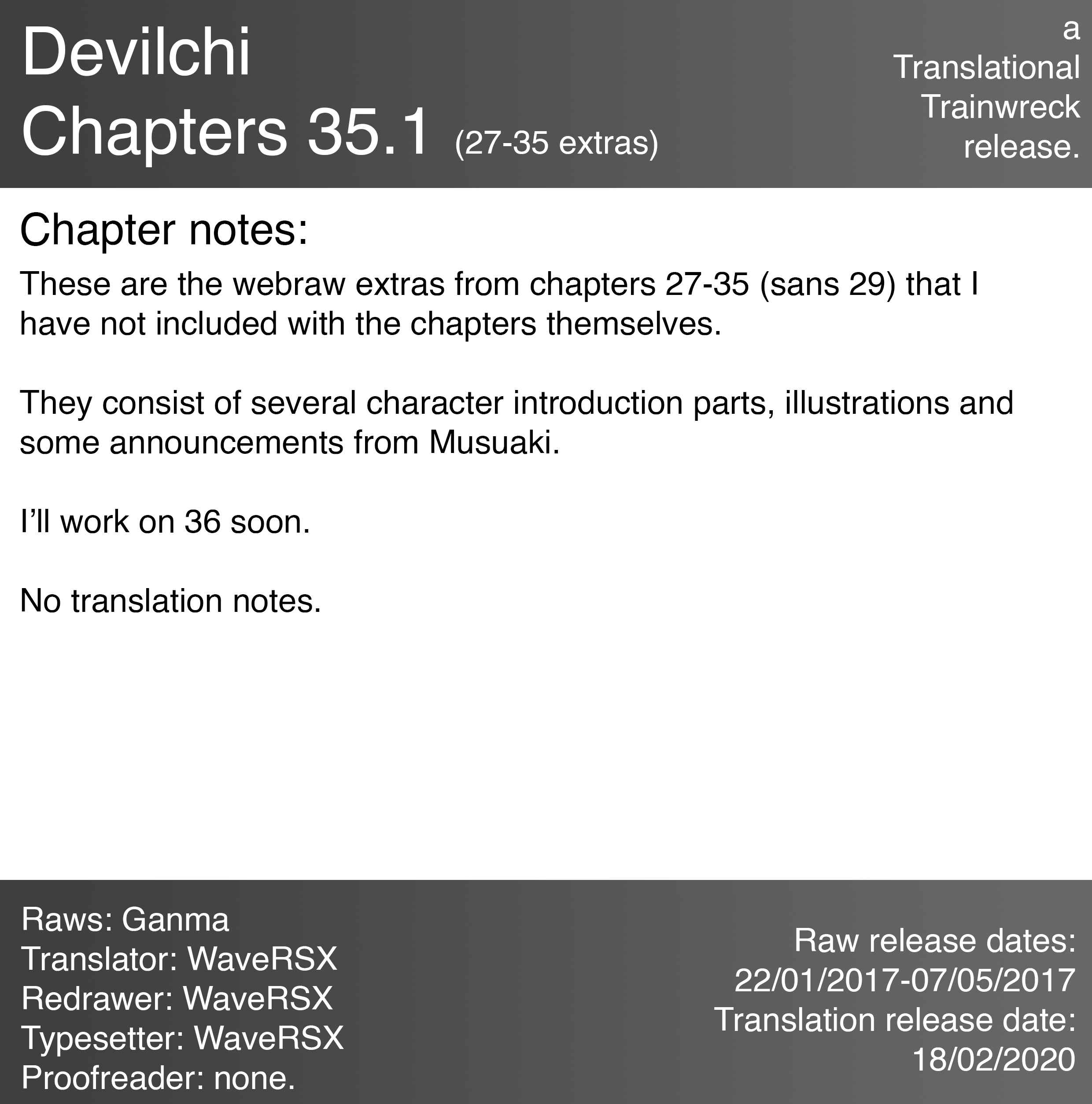 Page 1 Chapter 35.1 Devil-Chi