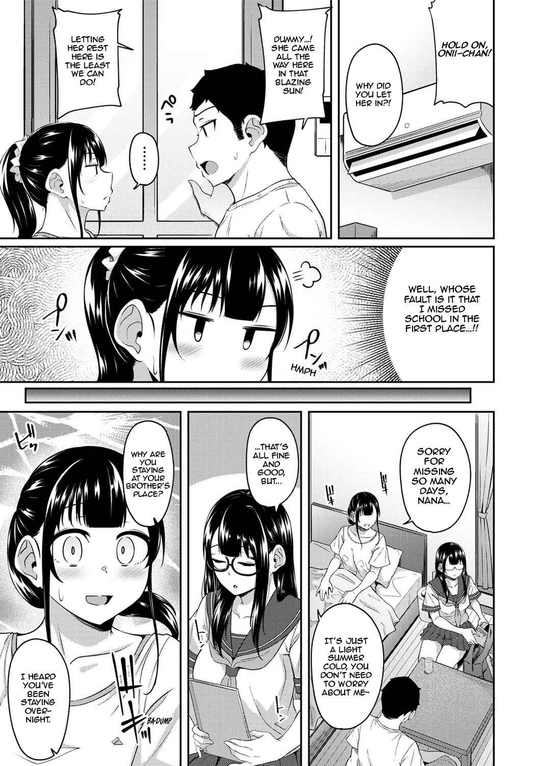 Page 4 Chapter 11 Asa Okitara Imouto ga Hadaka Apron Sugata datta node Hamete Mita