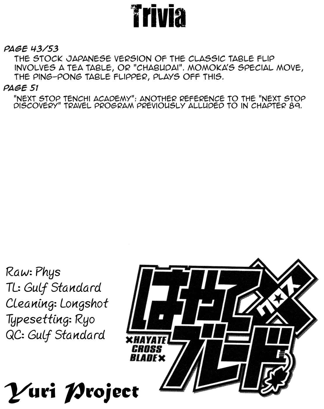 Page 20 Chapter 103 Hayate x Blade