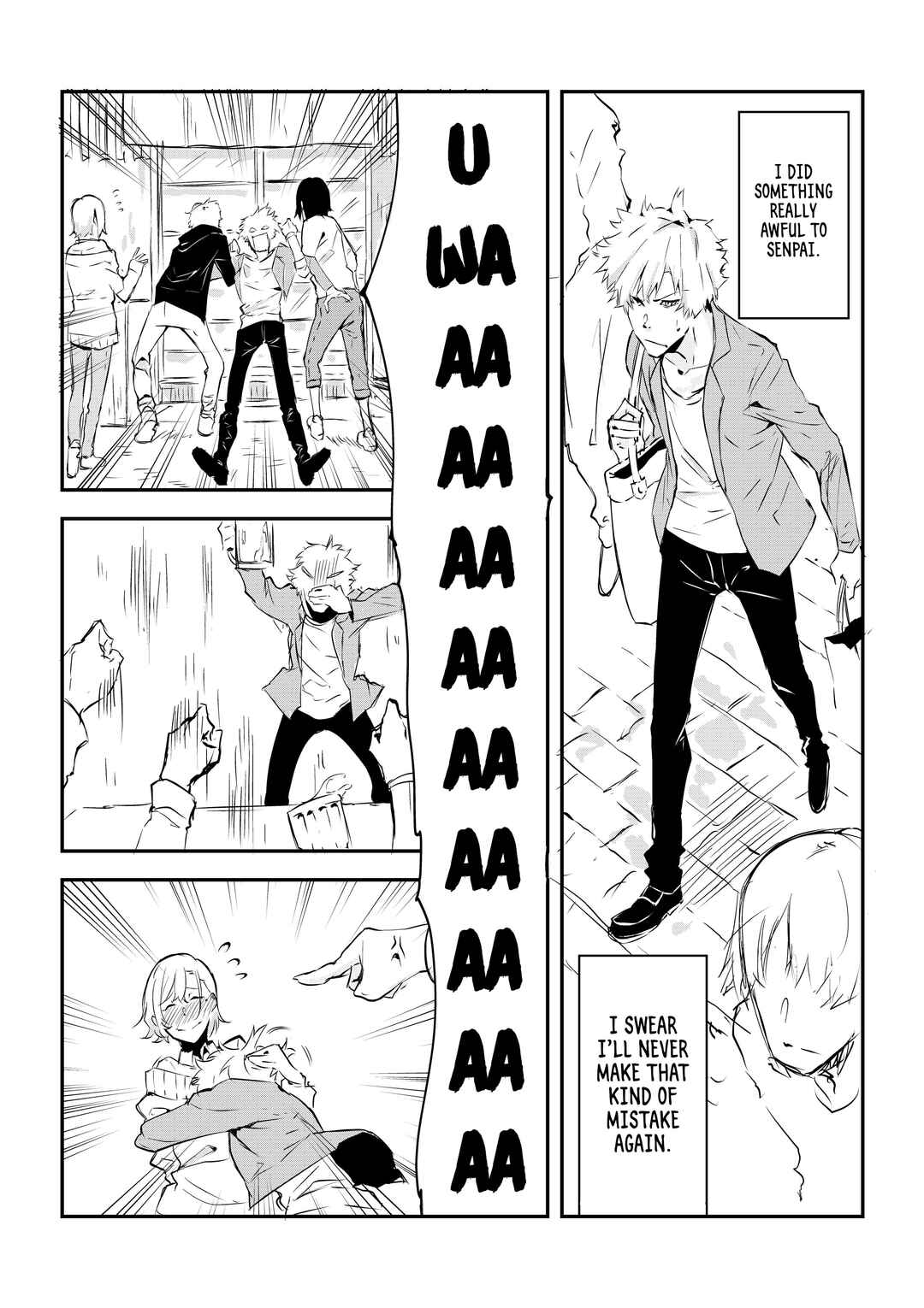 Page 1 Chapter 2.1 Yasashii Senpai ni Tewodashita