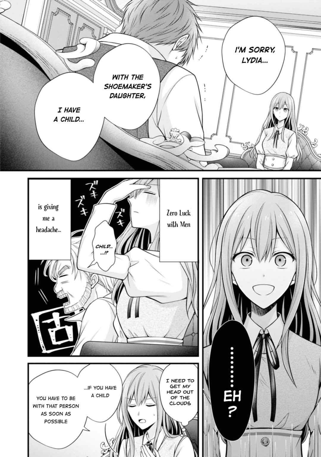 Page 2 Chapter 2 Otoko Un Zero no Kusushi Reijou, Hatsukoi no Kurokishi-sama ga Oshikake Konyakusha ni Narimashite