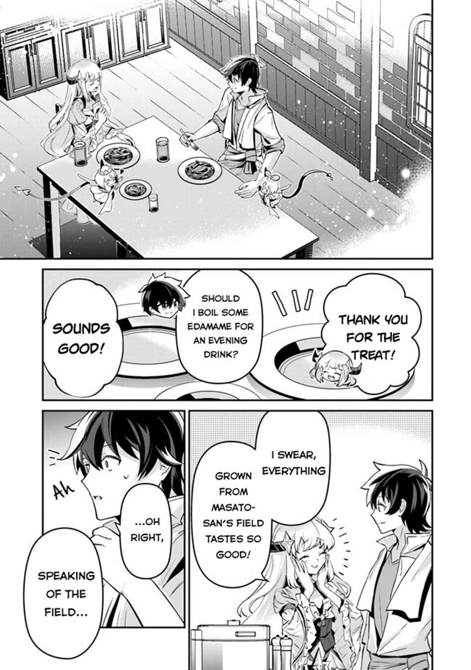 Page 32 Chapter 9 Tensei Shachiku no Cheat Saien ~Bannou Skill to Benri na Tsukaima Yousei wo Kushishitetara, Kidzukeba Tairiku Ichi no Seisan Kyoten ga Dekiteita~