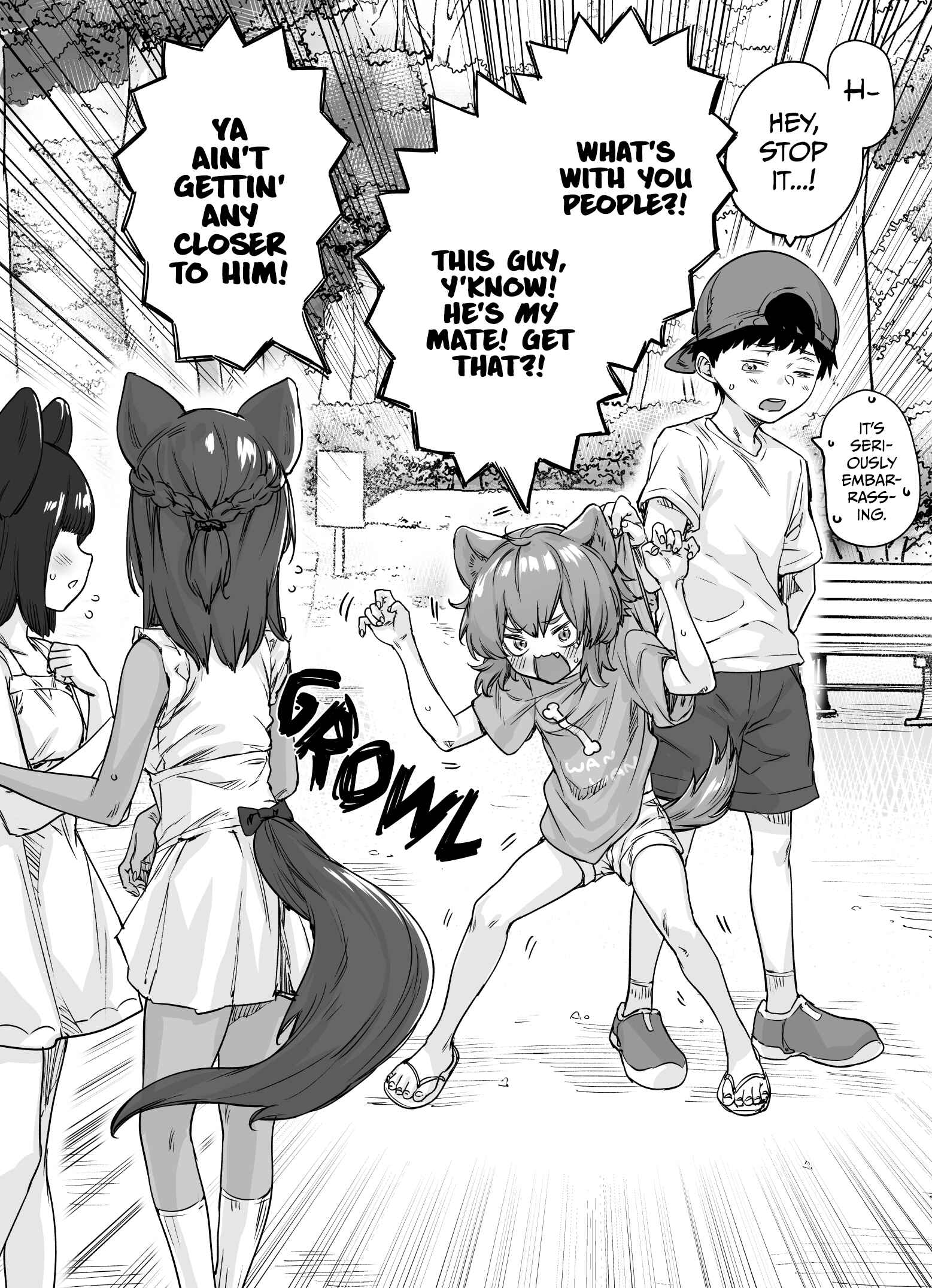 Page 1 Chapter 4 The Doggy Childhood Friend Constantly Trying to Make Me Her Mate