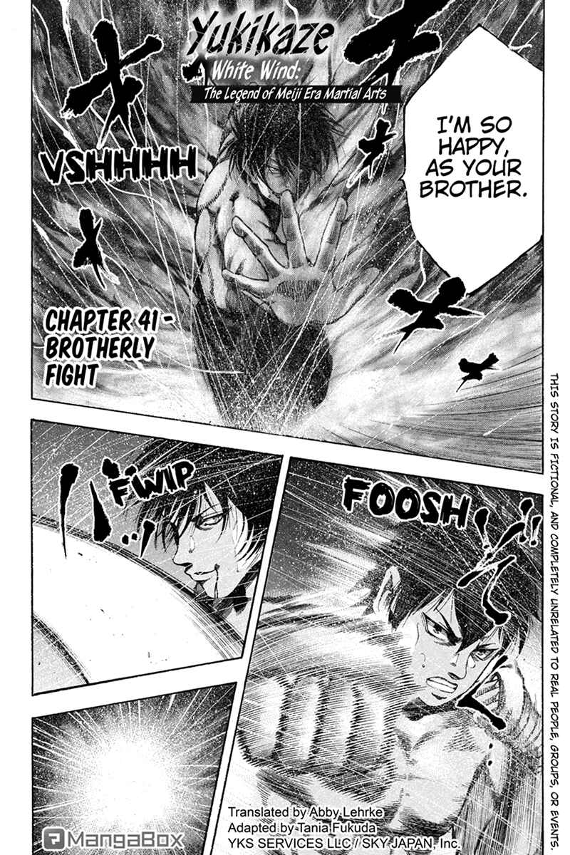 Page 1 Chapter 41 Yukikaze White Wind: The Legend of Meiji Era Martial Arts