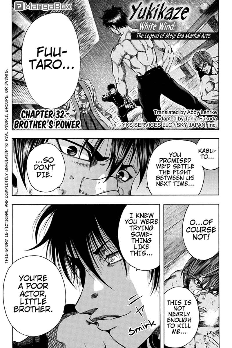 Page 1 Chapter 32 Yukikaze White Wind: The Legend of Meiji Era Martial Arts