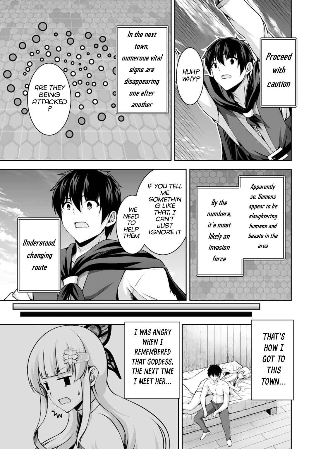 Page 30 Chapter 3 Kami no Techigai de Shindara Zumi de Isekai ni Hourikomare Mashita