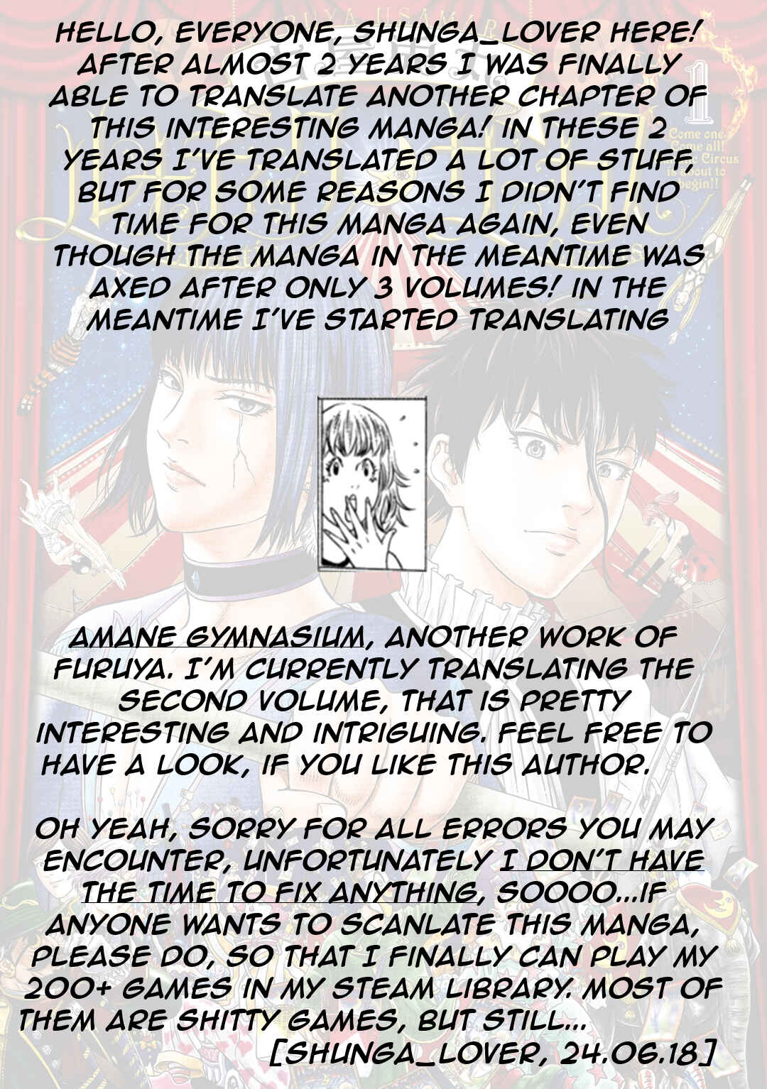 Page 1 Chapter 2 Lunatic Circus