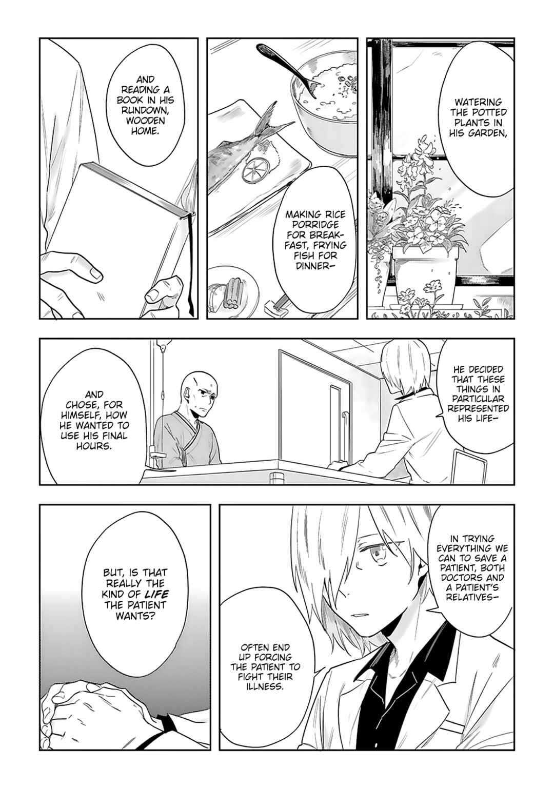Page 4 Chapter 4 Saigo no Isha wa Sakura wo Miagete Kimi wo Omou