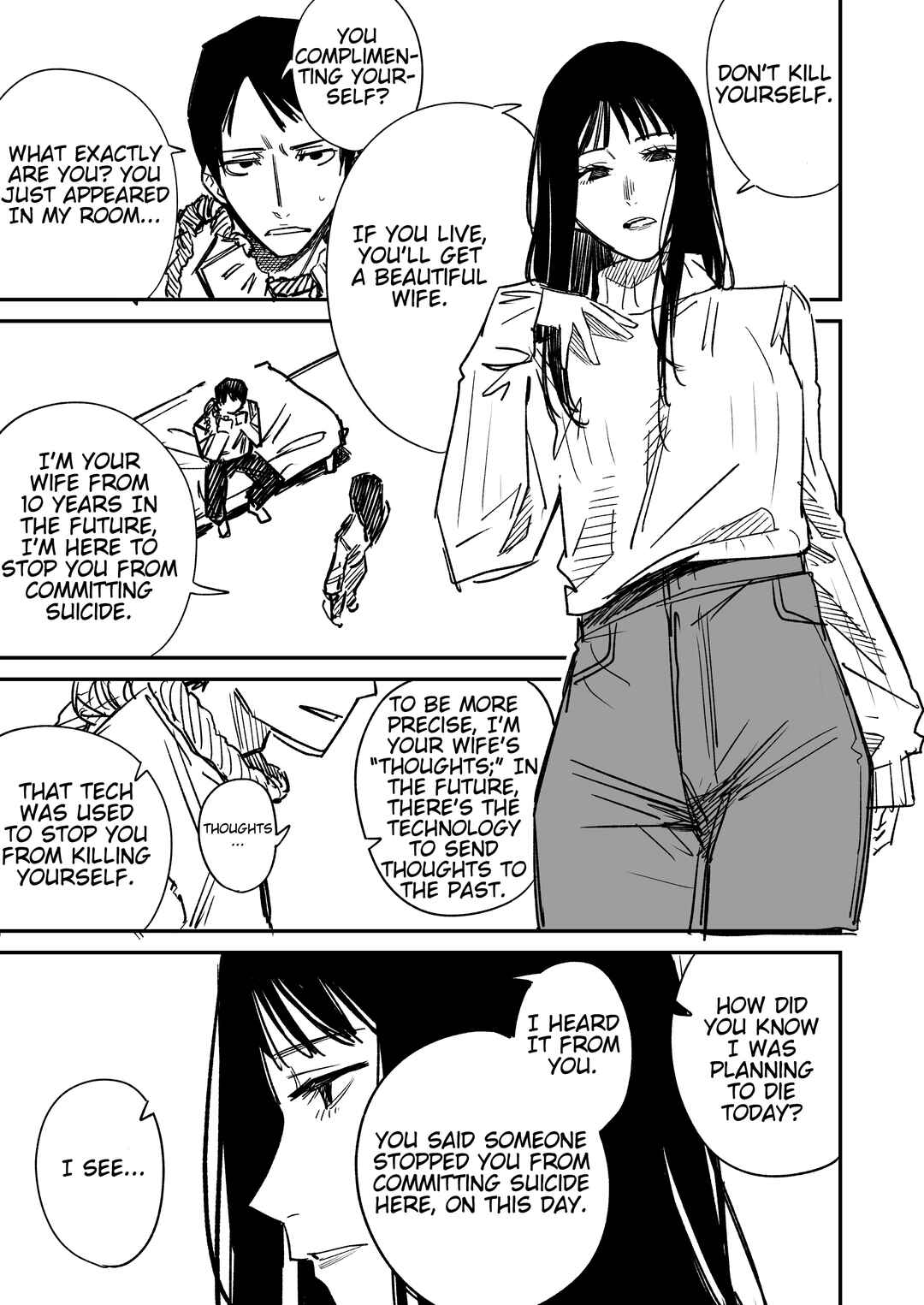 Page 1 Chapter Unknown_5eb4 A Story About a Wife Who Came From the Future to Stop Someone From Committing Suicide