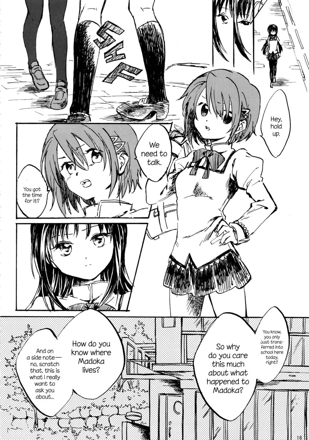 Page 16 Chapter Unknown_d383 Mahou Shoujo Madoka★Magica - Akemi Homura ga Tenkou Shitara Kaname Madoka ga Shindeita Hanashi (Doujinshi)